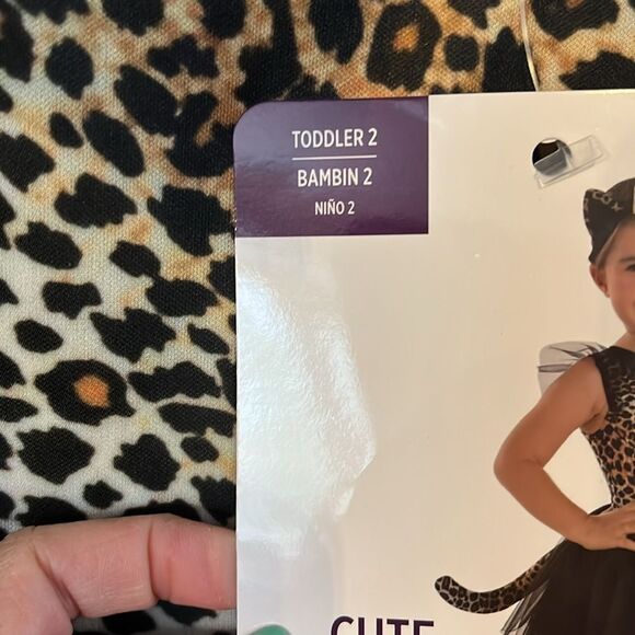 Leopard Print Cat Costume for Kids - Picture 2 of 6